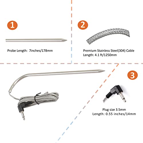 Replacement part for Masterbuilt Gravity Series Meat Probe with Grease Tray,fit Masterbuilt 560/800/1050 XL Digital Charcoal Grill+Smoker Accessories - Grill Parts America