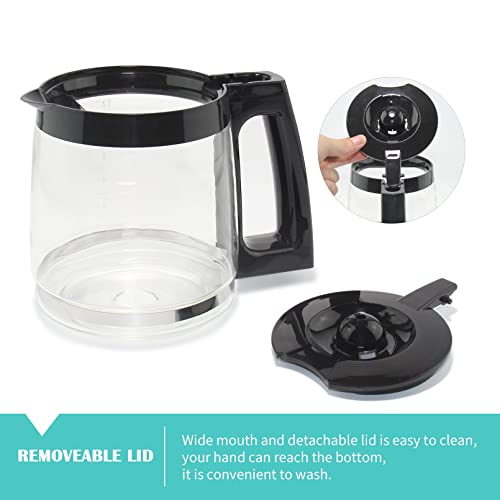 12-Cup Replacement Glass Carafe Pot Compatible with Ninja Coffee Brewer Maker Models CE251 CE201 CE201C CE200 CE200C Model# XGLSLID200 - Kitchen Parts America