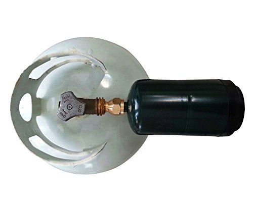DOZYANT Propane Refill Adapter - 100% Solid Brass Regulator Valve Accessory for All 1 LB Tank Small Cylinders - Grill Parts America