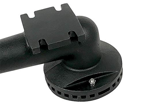 RCK Sales Holland Smoker Gas Grill Cast Iron Replacement Round Burner 9 18 inches, Black - Grill Parts America