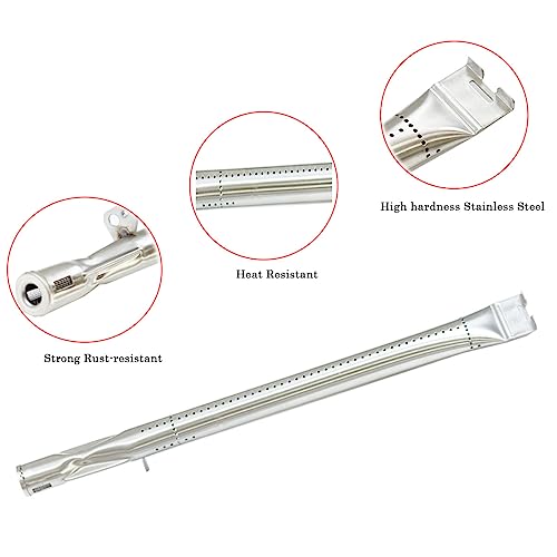 Grill Parts for Dyna-Glo Dyna-Glo 5 Burner DGH474CRP DGH483CRP DGH485CRP, Dyna-Glo 4 Burner DGH450CRP Dyna-Glo 3 Burner DGH373CRP, Porcelain Heat Plate Stainless Steel Burner for Revoace GBC1793W - Grill Parts America