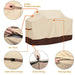 Vailge Grill Cover,58-inch Waterproof BBQ Cover,600D Heavy Duty Gas Grill Cover, UV & Dust & Rip & Fading Resistant,Suitable for Weber, Brinkmann, Char Broil Grills and More,Beige - Grill Parts America