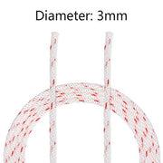 Newflager 3 Pieces Starter Handle with Recoil Starter Rope 10-Meter (Diameter: 3.0mm) Pull Cord for Lawn Mower Chainsaw Trimmer Edger Brush Cutter Engine Parts - Grill Parts America