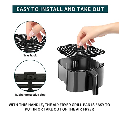 Air Fryer Crisper Plate Tray Rack for Instants Vortex Plus 6QT