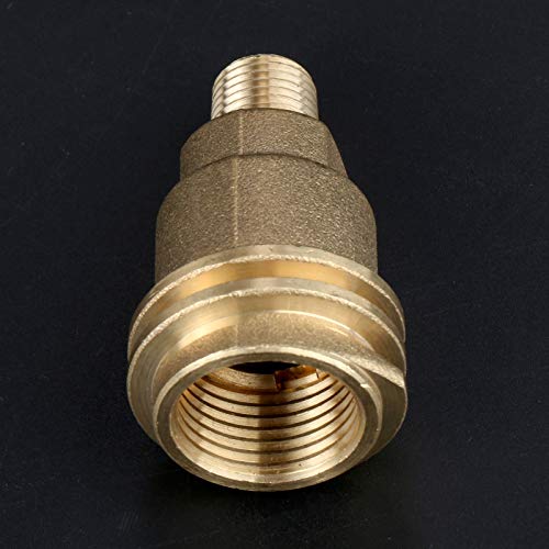 Male 5042 QCC1 Nut Propane Gas Fitting Hose Adapter with 1/4 Inch Male Pipe Thread, Propane Quick Connect Hose Adapters Fittings, Solid Brass Outdoor Cooking Propane Adapter - Grill Parts America