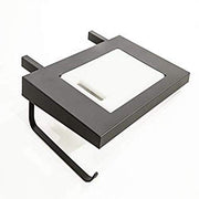 Blackstone 5012 Accessory for 36 Premium Griddle Side Shelf with Dishwasher Safe Cutting Board, Garbage Bag, Paper Towel Holder to Ease Outdoor Cooking (Black) - Grill Parts America
