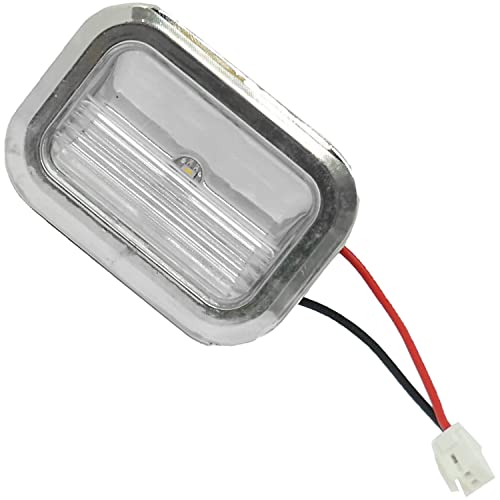 Upgraded W11462342 LED Light Module - Compatible Whirlpool KitchenAid Refrigerator - Replaces AP6989197 W10908166 - Features a Chrome Bezel and White Terminal Block - Easy Home Improvement - Grill Parts America