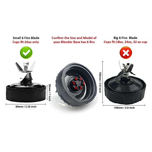 Ninja 1500 Watt Professional Blender 6-Blade Replacement For Ninja