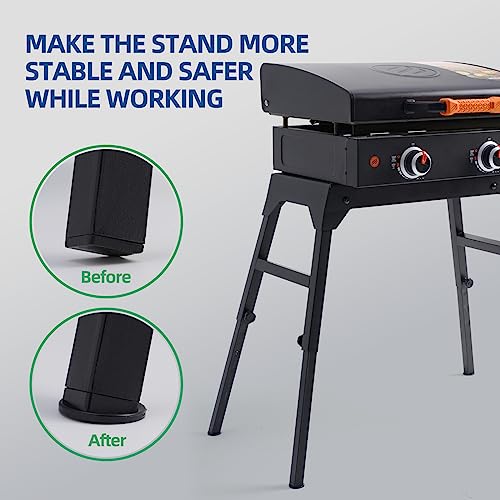 GRILLHOME Inserted Balancers for Blackstone Griddle Stand Which Fit for 22'' or 17'' Table Top Griddle, Set of 4, Griddle Accessories to Make The Legs Fully Touch The Ground - Grill Parts America