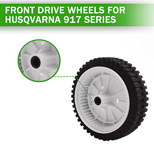 (2 Pack) Lawn Mower Front Drive Wheels for AYP 180773 532180773 180775 532180775 XT500 XT600 XT625 - Grill Parts America