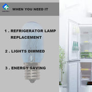241552802 297048600 7297048600 Refrigerator Light Bulb Fits for Whirlpool KitchenAid Electrolx Kenmore - Grill Parts America