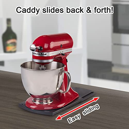 Kitchen Appliance Sliding Tray, Funpynani Slider, Compatible With Coffee Maker, Kitchen Aid Mixer, Blenders, Air Fryer, Juicer Parts Accessories Sliders for Coutertop with Rolling Wheels (1 Pack) - Kitchen Parts America