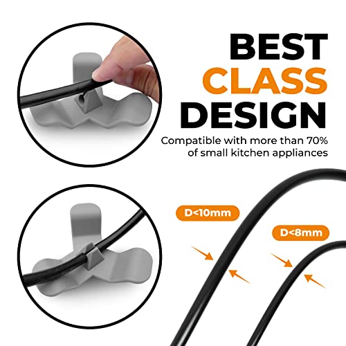 Kitchen Cord Organizer for Small Kitchen Appliances, 2 Pack Cord Wrapper for Storage of Small Appliances, Air Fryer, Mixer, Blender, Coffee Maker, Toaster, and Pressure Cooker - Kitchen Parts America