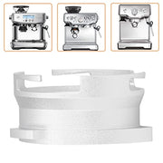 Natudeco 54mm Coffee Portafilter,Rotatable Coffee Powder Part Hands Free Dosing Funnel Aluminum Alloy Funnel for Espresso Coffee Maker Hand Ground Coffee Machine(Silver) - Kitchen Parts America