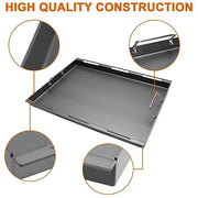 Upgrade Griddle Inserts and Grate for Weber Genesis II 400 Series Gas Grills, Flat Top Griddle Kit for Weber Genesis II E-410 S-410 E-435 S-440 and More, Replace for Weber 6789 Full-Size Griddle - Grill Parts America