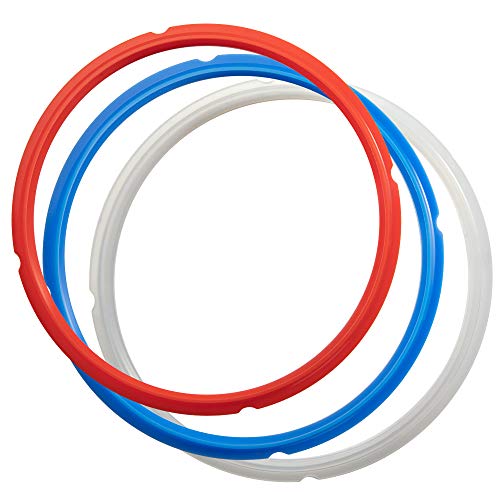 SiCheer Sealing Ring Silicone Gasket Accessories Compatible with Ninja Foodi 6.5 Quart and 8 Quart Rubber Sealer Replacement for Pressure Cooker and Air Fryer, Pack of 3, Sealing Ring-Ninja Foodi - Kitchen Parts America
