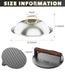 Griddle Accessories for Blackstone, 12-inch Melting Dome Stainless Steel Basting Cover and 7.28'' Cast Iron Burger Press - Griddle Accessories for Flat Top Grill, Perfect for Indoor and Outdoor - Grill Parts America