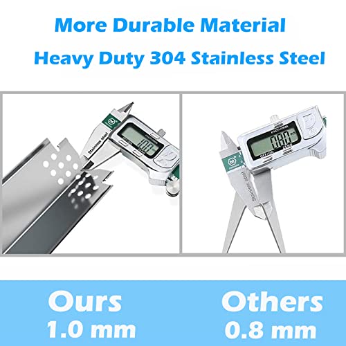 Utheer Grill Replacement Parts for Home Depot Nexgrill 4 Burner 720-0830H, 720-0830D, 720-0783E, 720-0830A Gas Grill, Included 4 Grill Burner Tube, 4 Heat Plates Shield Tent, 4 Ignitors - Grill Parts America