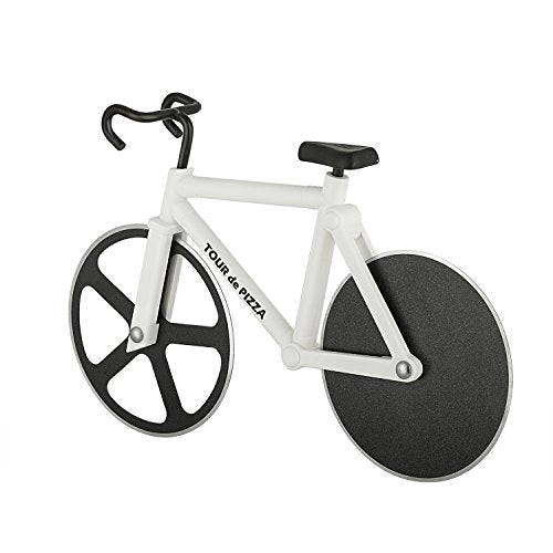 Bicycle Pizza Cutter - The Tour de Pizza Bicycle Pizza Cutter has Dual Stainless Steel Pizza Cutter Wheels - Unique Gifts - Funny Gifts - Kitchen Gadgets - tiktok trend items - Bike Pizza Cutter - Grill Parts America