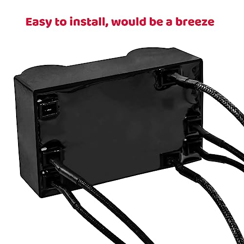 Uniflasy Grill Igniter Kit,Electronic Ignition Module and Switch Button with Wires for Charbroil Ignitor, Replacement for CharBroil Ignition Systems and Most CharBroil Gas Grills,5 Outlets - Grill Parts America