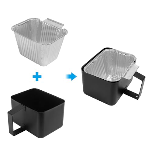 SafBbcue Grease Catcher Cup and Liners Replacement for Blue Rhino Razor GGC1643L GGC2241L GGC1643M Grill Parts, Pit Boss 2B 3B 4B Ultimate Griddle Catcher Grease Drip Pan and Aluminum Liners - Grill Parts America