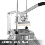 VEVOR Commercial Vegetable Fruit Chopper 3/8″ Blade Professional Food Dicer Kattex French Fry Cutter Onion Slicer Stainless Steel for Tomato Peppers Potato Mushroom Upgrade Style 3/8" - Kitchen Parts America