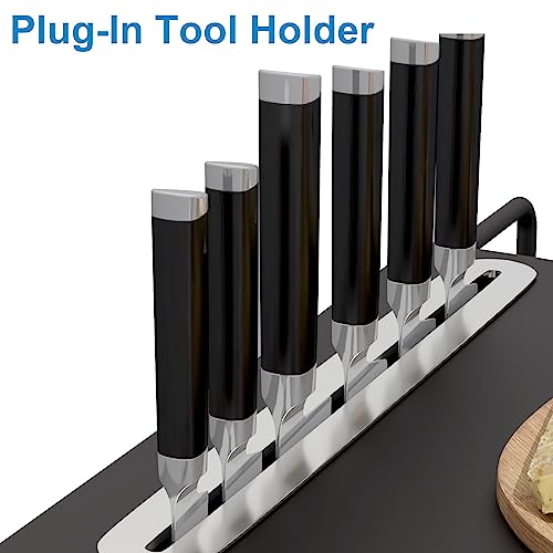 SafBbcue Grill Side Shelf Replacement for Oklahoma Joe's Highland Offset Smoker Grill Accessories, Accessories for Oklahoma 15202031 17202052 Smoker Grill Parts with Paper Towel Holder Grill Hook - Grill Parts America