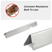 Zemibi Grill Flavorizer Bars Replacement for Weber 66030, 66033, Weber Genesis II LX 400 Series Gas Grill, Weber Genesis II SE-410 Grill Parts and Genesis II E-410 LP, 7 PC Stainless Steel Heat Plate - Grill Parts America