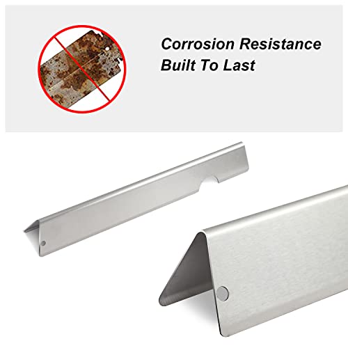 Zemibi Grill Flavorizer Bars Replacement for Weber 66030, 66033, Weber Genesis II LX 400 Series Gas Grill, Weber Genesis II SE-410 Grill Parts and Genesis II E-410 LP, 7 PC Stainless Steel Heat Plate - Grill Parts America