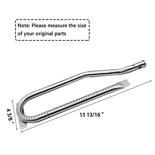 Hisencn Repair kit Replacement for Jenn Air 720-0337, 7200337, 720 0337 Gas Grill Model, 4pack Stainless Steel Burners Pipe Tube, Heat Plates Sheild Tent, Set of 3 Grill Cooking Grid Grates - Grill Parts America