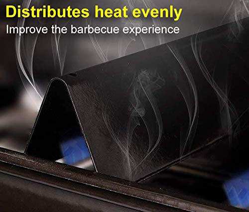 DELSbbq 7534 7535 Porcelain Steel Flavorizer Bars for Weber Spirit 200 Series, Spirit 500, Genesis Silver A Gas Grills, Flavorizer Bar Replaces Weber 7534 7535 65902 - Grill Parts America