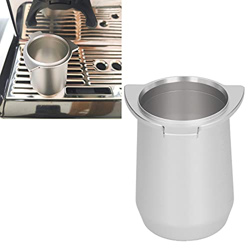 Aluminium Alloy Coffee Dosing Cup Powder Feeder Part Espresso Coffee Dosing Cup Compatible with Breville 8 Coffee Machine Silver - Kitchen Parts America