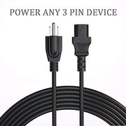 Power Cord Cable Compatible for Instant Pot, Electric Pressure Cooker, Power Quick Pot, Rice Cooker, Soy Milk Maker, Microwaves, Coffee Pot and More Kitchen Appliances, 3 Prong Replacement Cable 6Ft - Grill Parts America