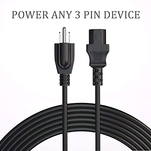 Power Cord Cable Compatible for Instant Pot, Electric Pressure Cooker, Power Quick Pot, Rice Cooker, Soy Milk Maker, Microwaves, Coffee Pot and More