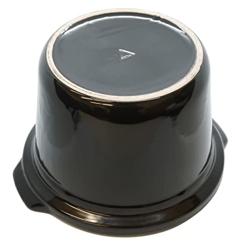 4 Qt Black Round Stoneware fits Crock-Pot 3040-BC, SCV401-T Slow Cooker, 129995-000-000 - Kitchen Parts America