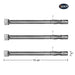 Hongso SBF231 (3-Pack) Universal BBQ Gas Grill Replacement Stainless Steel Pipe Tube Burner for BBQ Pro, Kenmore Sears, K Mart Part, Members Mark Part, Outdoor Gourmet, Lowes Model Grills 15 3/8 - Grill Parts America