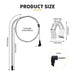 Meat Probe for Masterbuilt, Temperature Probe Replacement Part # 9004190170 Fit Masterbuilt Gravity Series 560/800/1050XL Gravity Series Digital Charcoal Grill + Smoker, 2-Pack with Holders - Grill Parts America