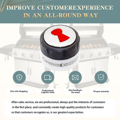 luclyyasys Upgraded 91537 Main Burner Gas Grill Control Knob (OEM) for S-420/450/620/640/650 E-420/450/620/650 Compatible with Weber Summit 420/620 Series Gas Grills 2012 and Later 10-Year QA - Grill Parts America