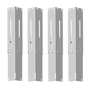 BBQ funland Universal Grill Replacement Parts Stainless Steel Heat Plate Shield, Heat Tent, Flavorizer Bar, Burner Cover, Flame Tamer for Gas Grill, Extends from 11.75" up to 21" L (4-Pack) - Grill Parts America