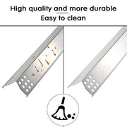 Hisencn Grill Replacement Part for Kitchen Aid 720-0745B, Nexgrill 720-0733, Jenn-Air 720-0709, 720-0336B, 720-0336C, Stainless Steel Heat Plate Tent Shield Plate Burner Cover - Grill Parts America