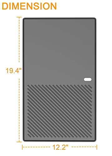 19.4 Inch Cast Iron Griddle Cooking Replacement Parts for Traeger 34 series pellet smoker grill and Pit Boss 780,800,820,1000 And 1000 XL series & 1100 Pro series & Austin XL pellet smoker grill - Grill Parts America