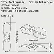 Sngihurg 3 PCS Upgraded Cord Organizer For Appliances,Cord Wrapper For Appliances,kitchen Appliance Cord Winder Compatible With Mixer,Blender,Coffee Maker,Air Fryer(White) - Kitchen Parts America