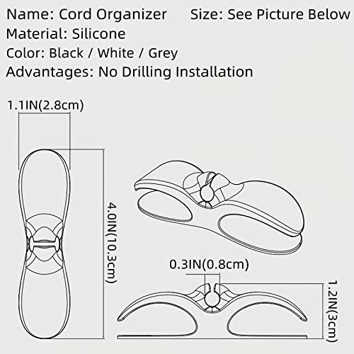 Sngihurg 3 PCS Upgraded Cord Organizer For Appliances,Cord Wrapper For Appliances,kitchen Appliance Cord Winder Compatible With Mixer,Blender,Coffee Maker,Air Fryer(White) - Kitchen Parts America