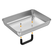 SafBbcue 2 Sets Flat top grill accessories 14" Rectangle Cheese Melting Basting Cover for Blackstone,Pitboss,Camp Chef Steamer Dome Pizza Oven/Wok Cover,Metal Plate Cover for Grill Cooking Accessories - Grill Parts America