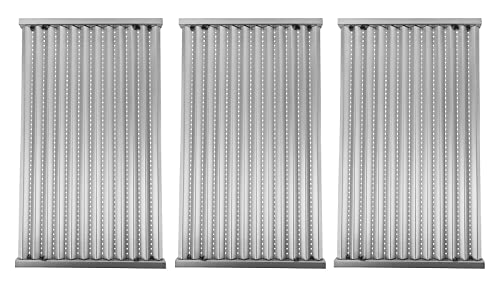 DcYourHome Stainless Steel Grill Emitter Plates Replacement Parts for Charbroil 463242716, 463257520, 466242715, 466242815, 463242715, 463276016, 463255020, 466242716, G533-2200-W1, G533-0009-W1A,3PCS - Grill Parts America
