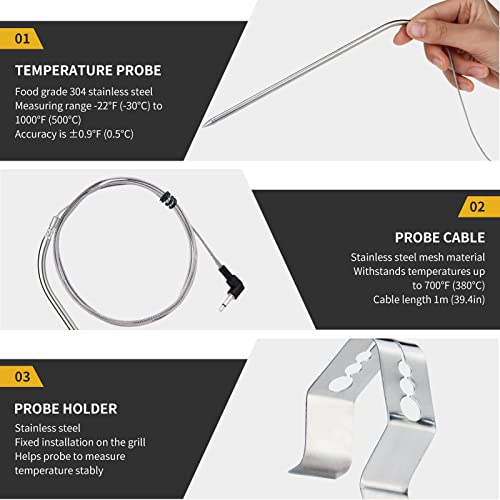 Meat Probe Part Meat Probe for Masterbuilt, Temperature Probe Replacement Part # 90041 ...
