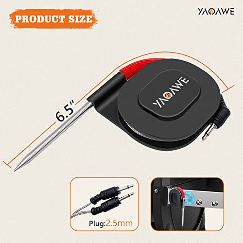 iGrill Pro Meat Probe Replacement for Weber Genesis/Spirit Gas and SmokeFire Pellet Grills, 2.5mm Plug Temperature Probe Kit for Weber Connect Smart - Grill Parts America