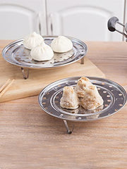 1pc Stainless Steel Bun Steamer Rack Kitchen Accessories Pot Tray Stand - Kitchen Parts America