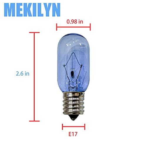 MEKILYN 297048600 40W Refrigerator Light Bulb for Whirlpool Electrolux Frigidaire Kenmore Crosley Gibson Kelvinator Kemmore Refrigerator Light Bulb Replacement 241552802 AP3770086 1056577 AH976993 - Grill Parts America