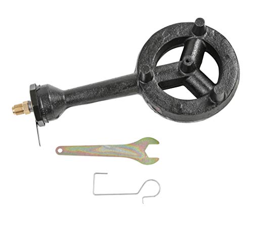 Concord 6" Diameter High Pressure Banjo Jr Burner Head with Brass Orifice and Build in Stand (Burner Head with Regulator Hose) - Grill Parts America